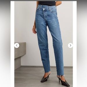 Agolde Criss Cross Straight Jeans 25